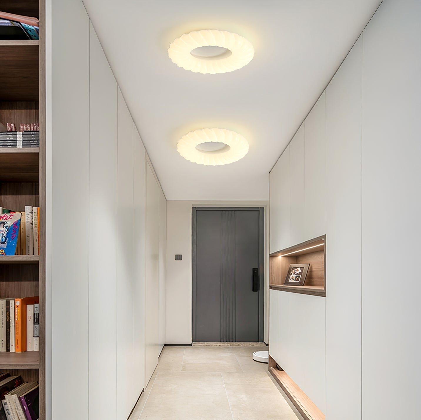 Lampe de Plafond Design Donut - Éclat Doux et Ambiance Magique