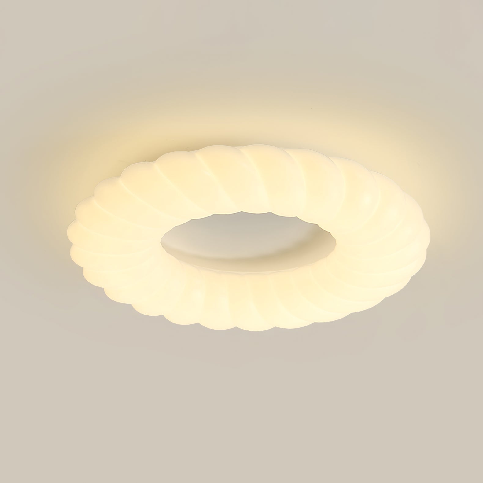 Lampe de Plafond Design Donut - Éclat Doux et Ambiance Magique