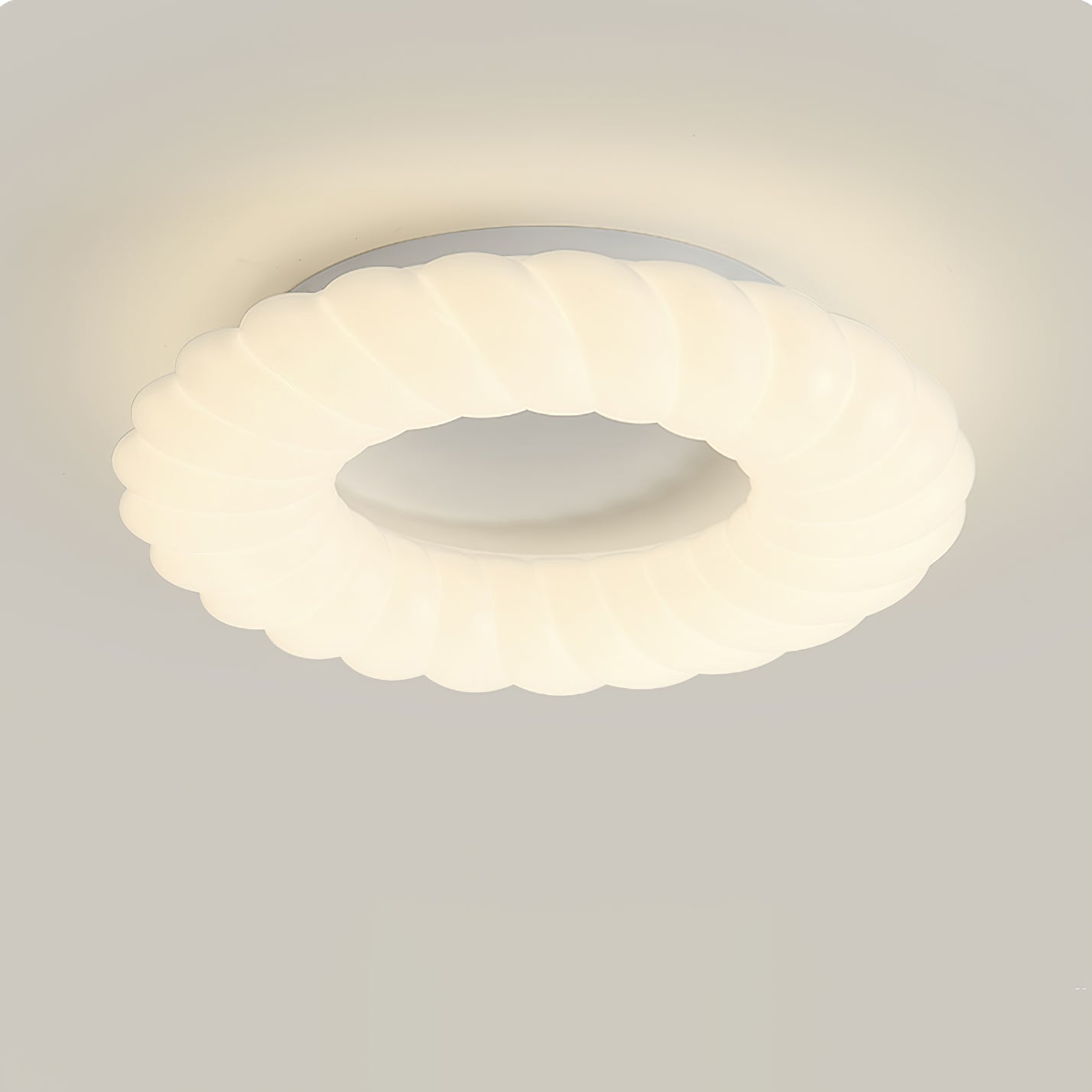 Lampe de Plafond Design Donut - Éclat Doux et Ambiance Magique