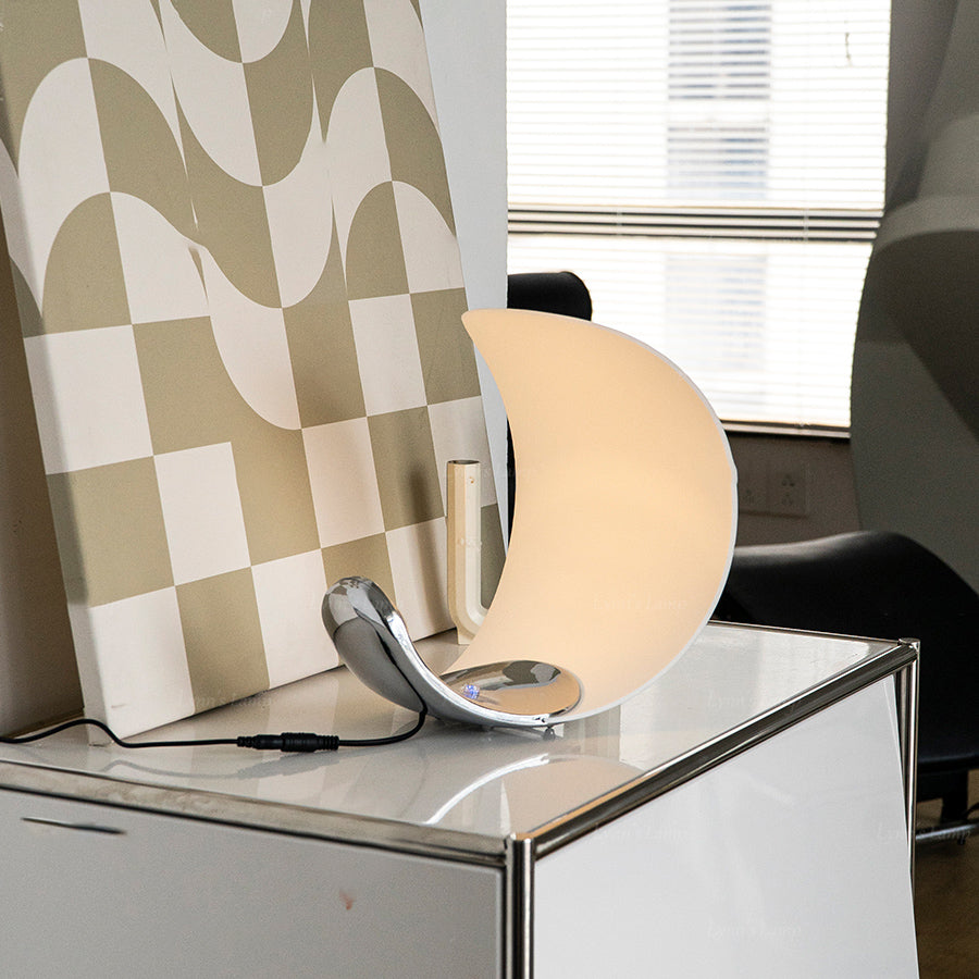 Lampe de Table Élégante en Spirale - Design Moderne et Lumière Apaisante