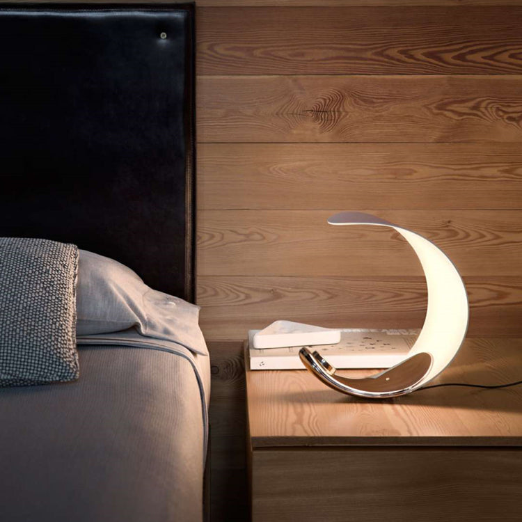 Lampe de Table Élégante en Spirale - Design Moderne et Lumière Apaisante