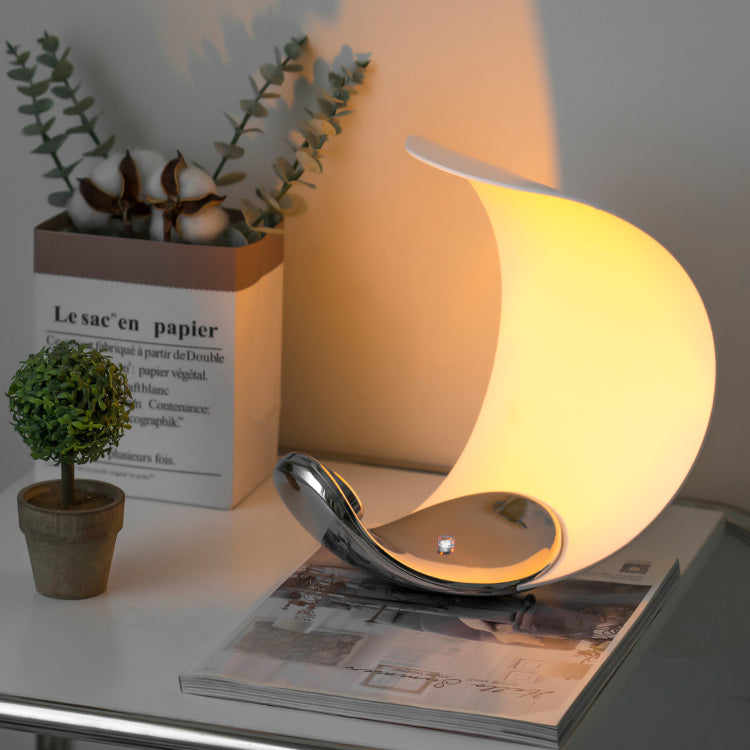 Lampe de Table Élégante en Spirale - Design Moderne et Lumière Apaisante