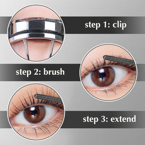 Mascara Volume en Fibre Imperméable - Brosse Amovible et Facile à Nettoyer