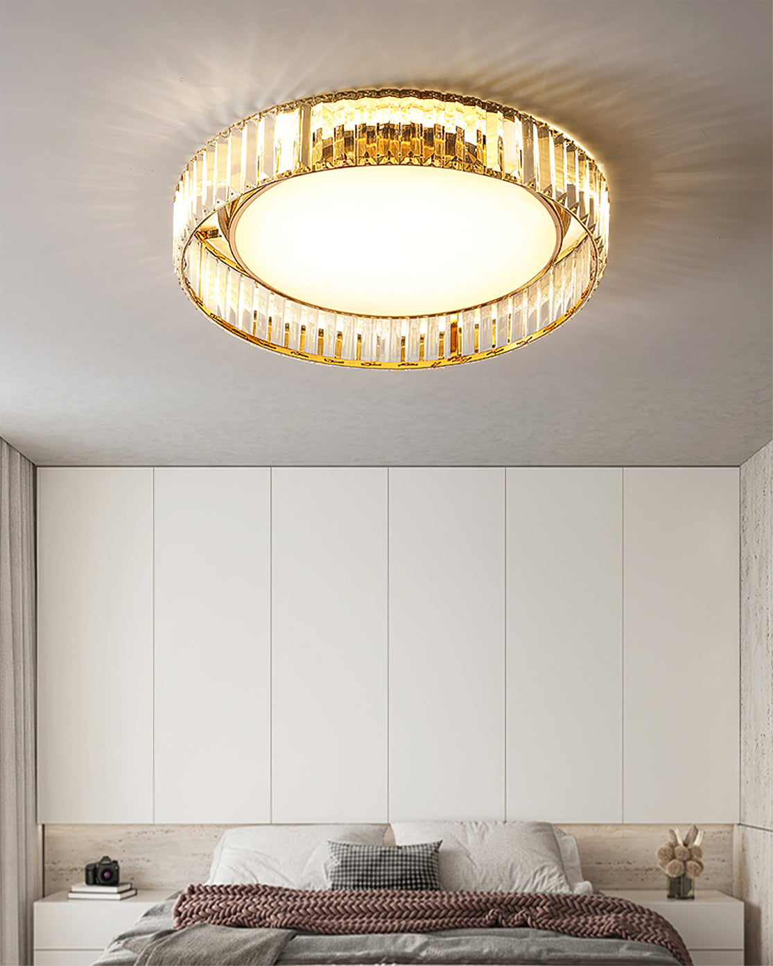 Plafonnier Moderne en Cristal - Design Élégant et Sophistiqué