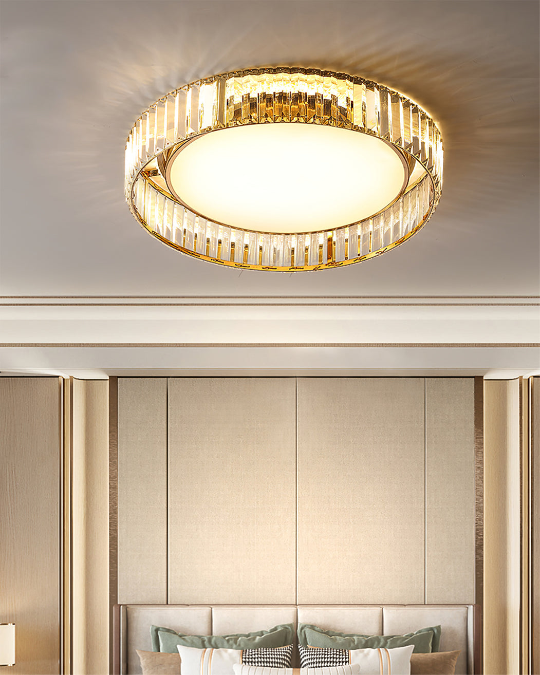 Plafonnier Moderne en Cristal - Design Élégant et Sophistiqué