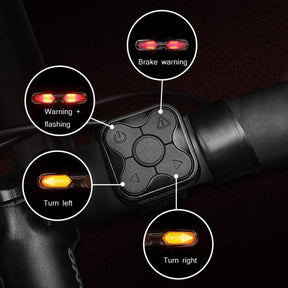 Feu Arrière de Vélo Intelligent - Sécurité Améliorée avec Télécommande