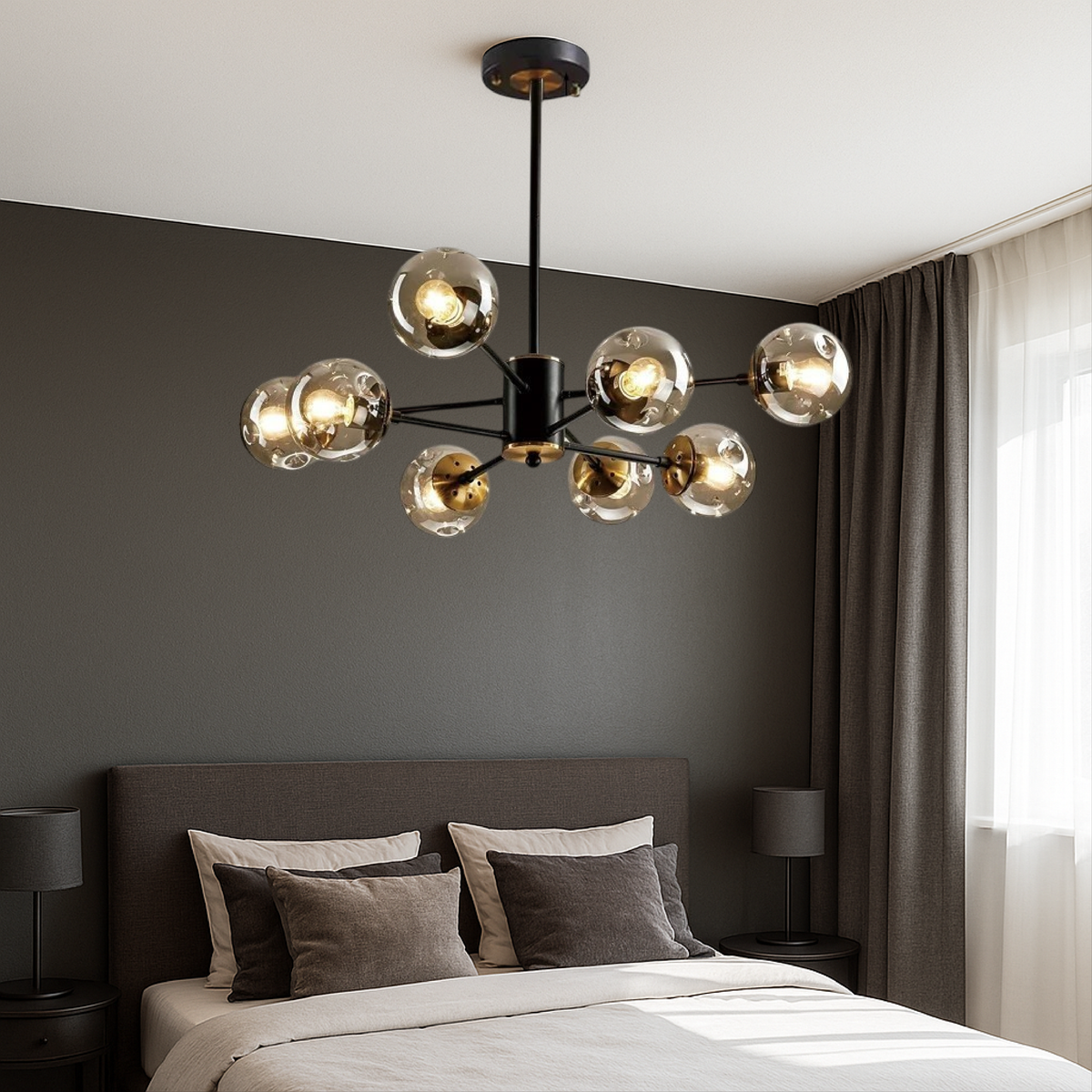 Lustre Scandinave en Cristal - Design Élégant et Contemporain