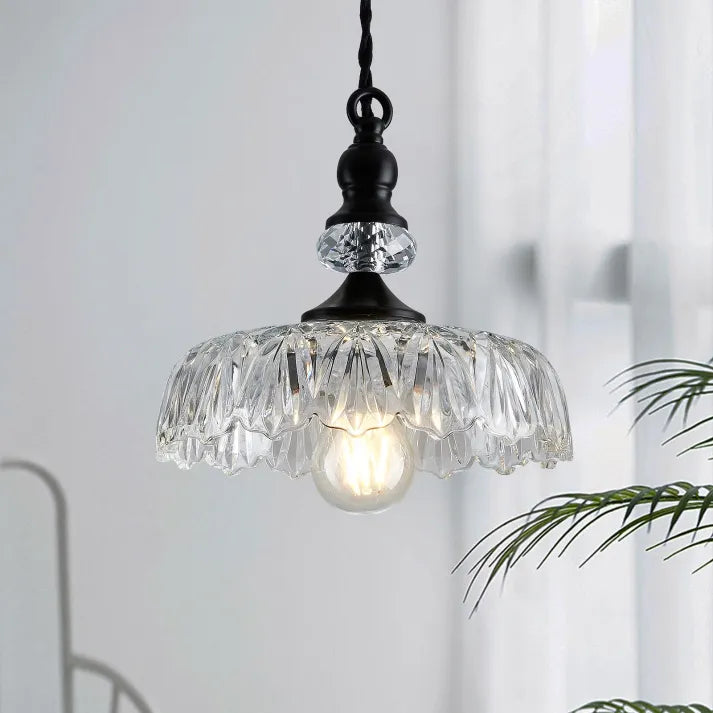 Lampe Suspendue en Verre - Charme Rétro et Élégance Moderne