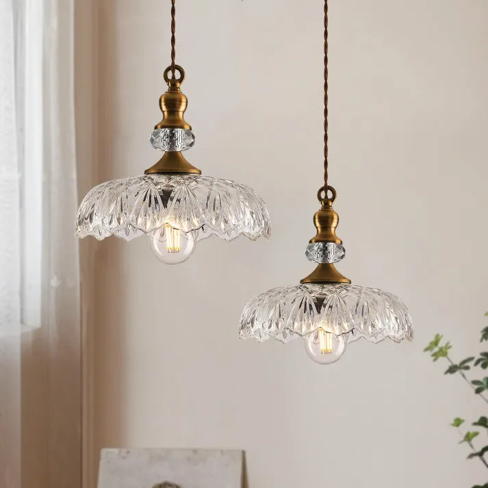 Lampe Suspendue en Verre - Charme Rétro et Élégance Moderne