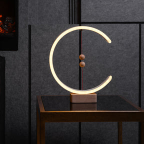 Lampe en Forme de Croissant - Éclairage Innovant et Élégant
