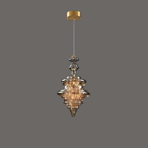 Lampe Suspendue Grise Design Élégant - Éclairage Ambiance et Matériaux Luxueux