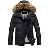 Manteau d'hiver pour Hommes - Isolation de Haute Qualité et Col en Fausse Fourrure