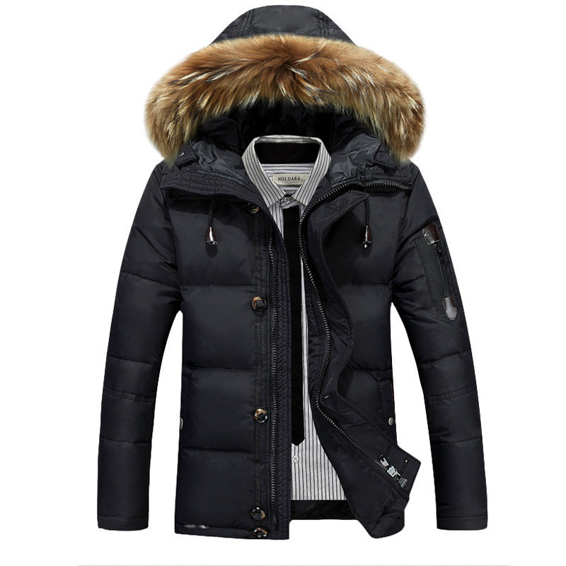 Manteau d'hiver pour Hommes - Isolation de Haute Qualité et Col en Fausse Fourrure