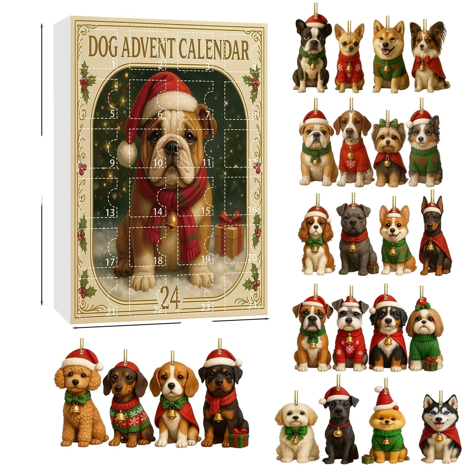 Calendrier de l'Avent pour Amateurs de Chiens - 24 Surprises Charmantes à Découvrir