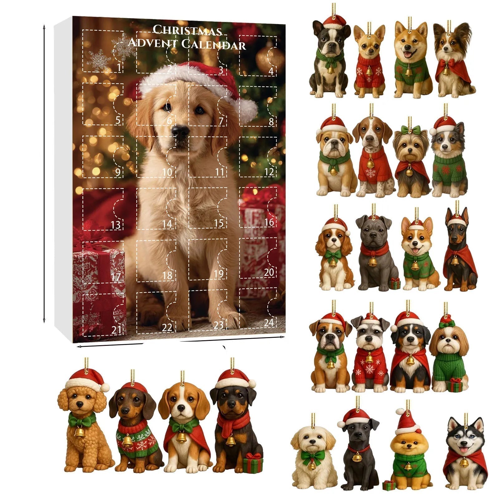 Calendrier de l'Avent pour Amateurs de Chiens - 24 Surprises Charmantes à Découvrir