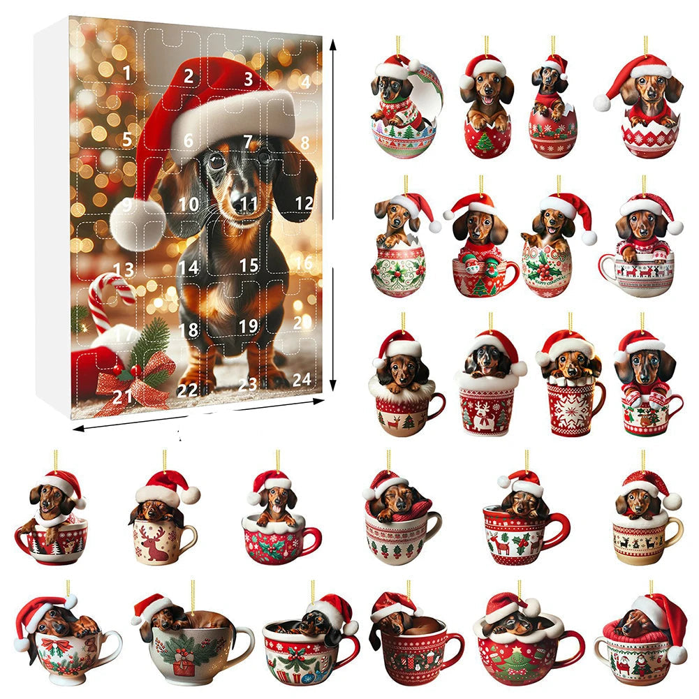 Calendrier de l'Avent pour Amoureux des Chiens - Mignons Surprises Quotidiennes à Découvrir