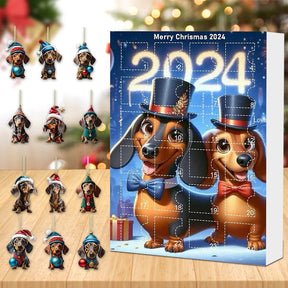 Calendrier de l'Avent Teckel | Surprises Festives pour Amoureux des Chiens