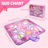 Tapis de Danse Interactif pour Filles - Amusement et Mouvement Sans Écran