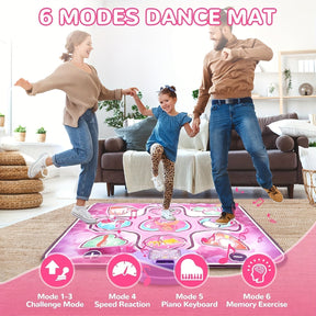 Tapis de Danse Interactif pour Filles - Amusement et Mouvement Sans Écran