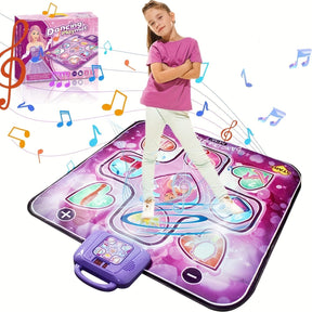 Tapis de Danse Interactif pour Filles - Amusement et Mouvement Sans Écran