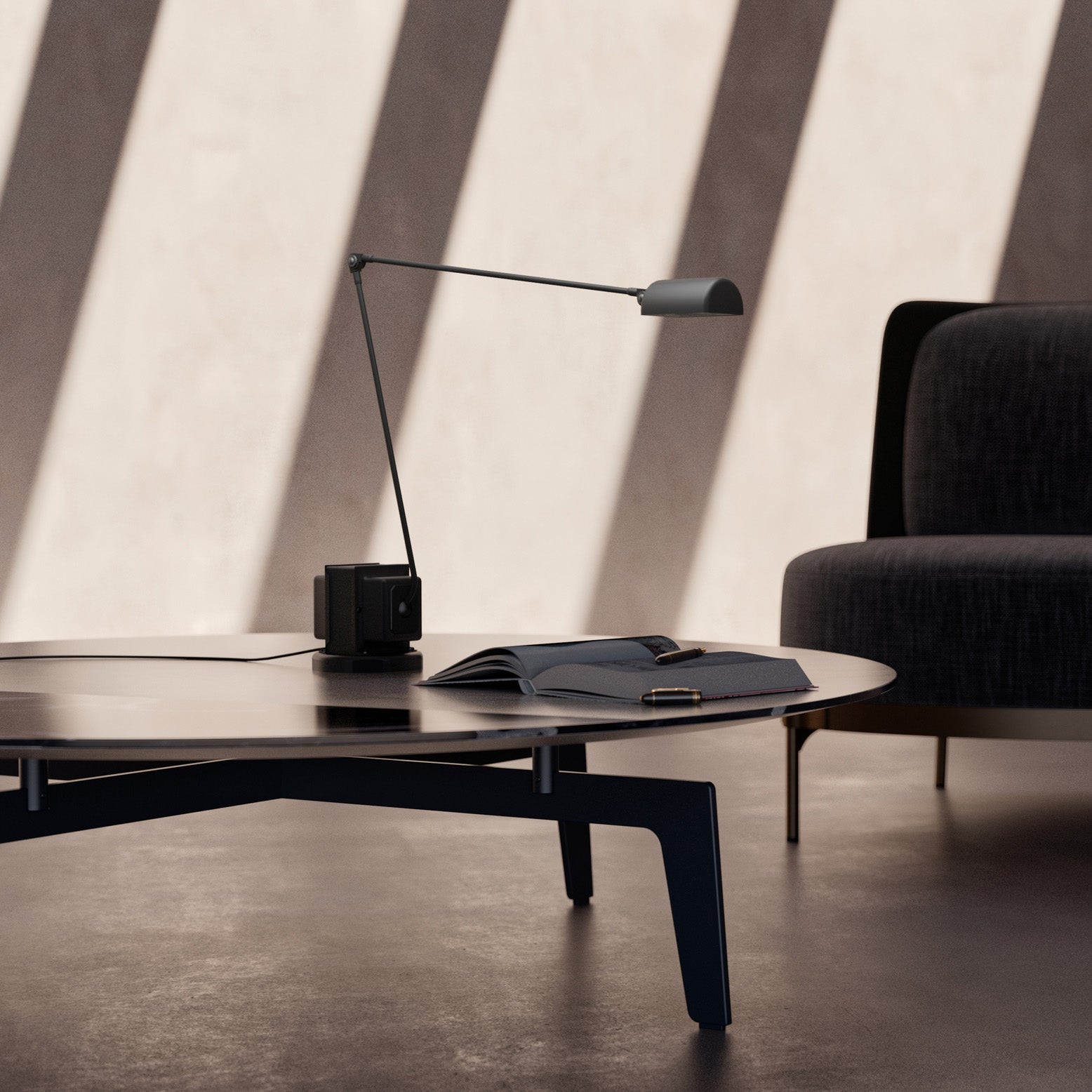 Lampe de Table Élégante et Polyvalente - Diffuseur Rotatif et Gradation Ajustable