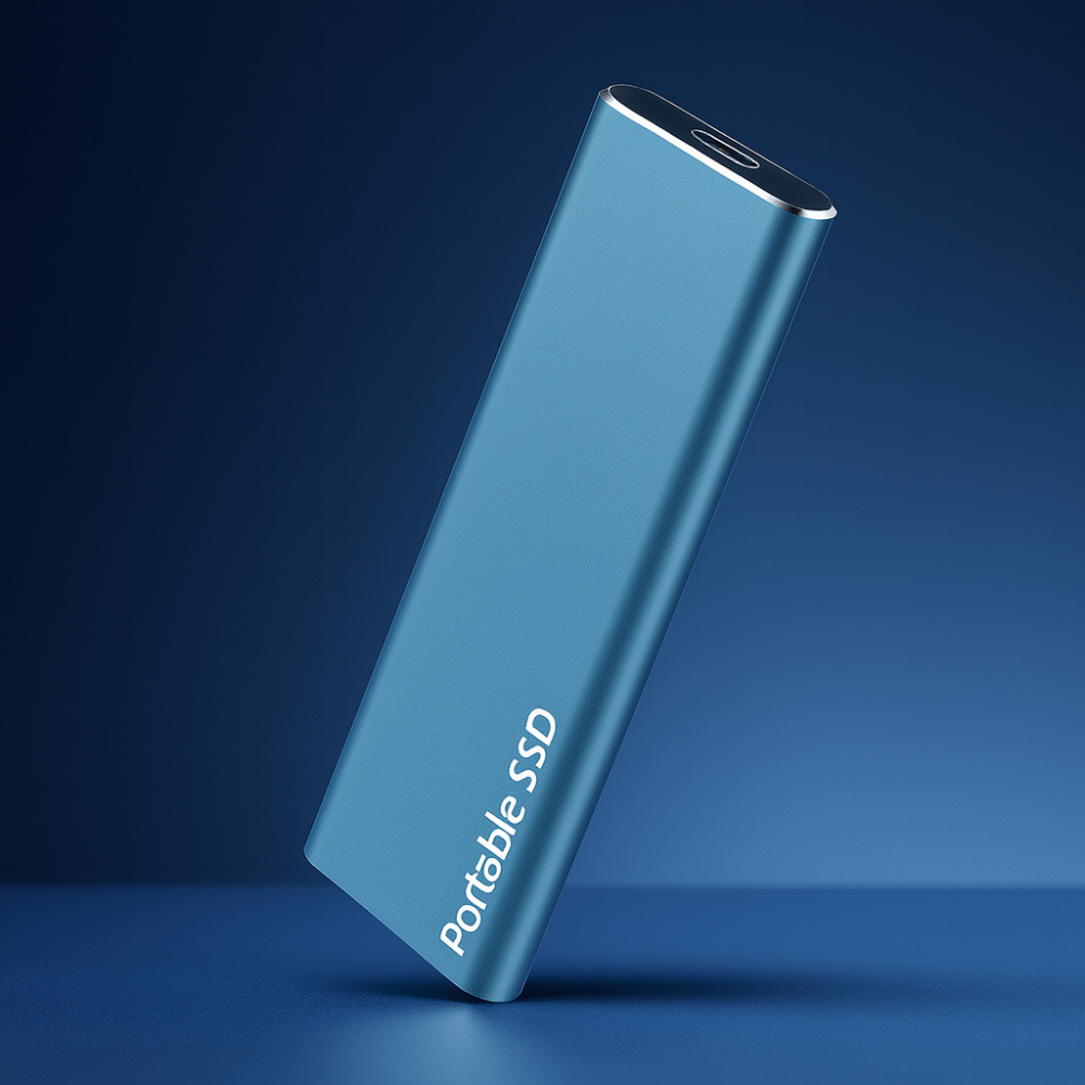 SSD Externe Portable Haute Vitesse - Design en Aluminium Compact et Durable
