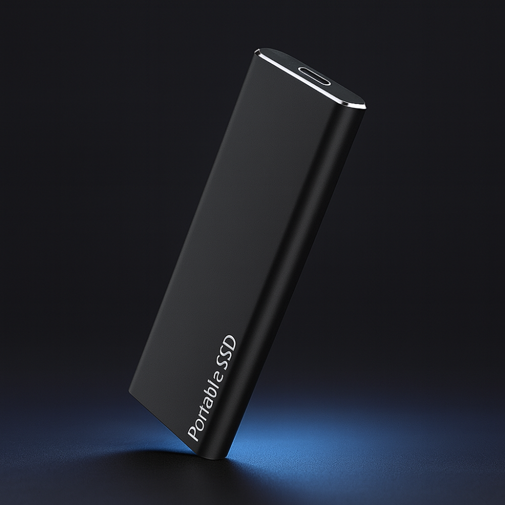 SSD Externe Portable Haute Vitesse - Design en Aluminium Compact et Durable