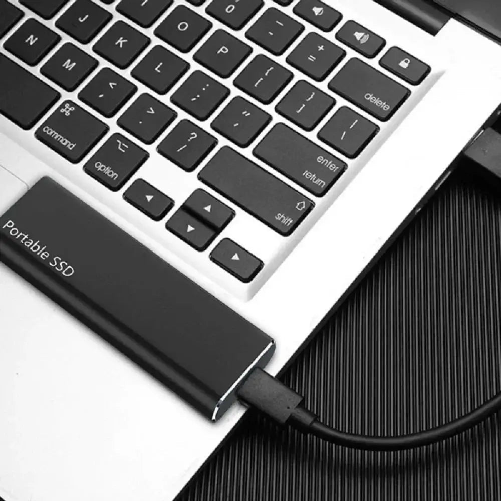 SSD Externe Portable Haute Vitesse - Design en Aluminium Compact et Durable