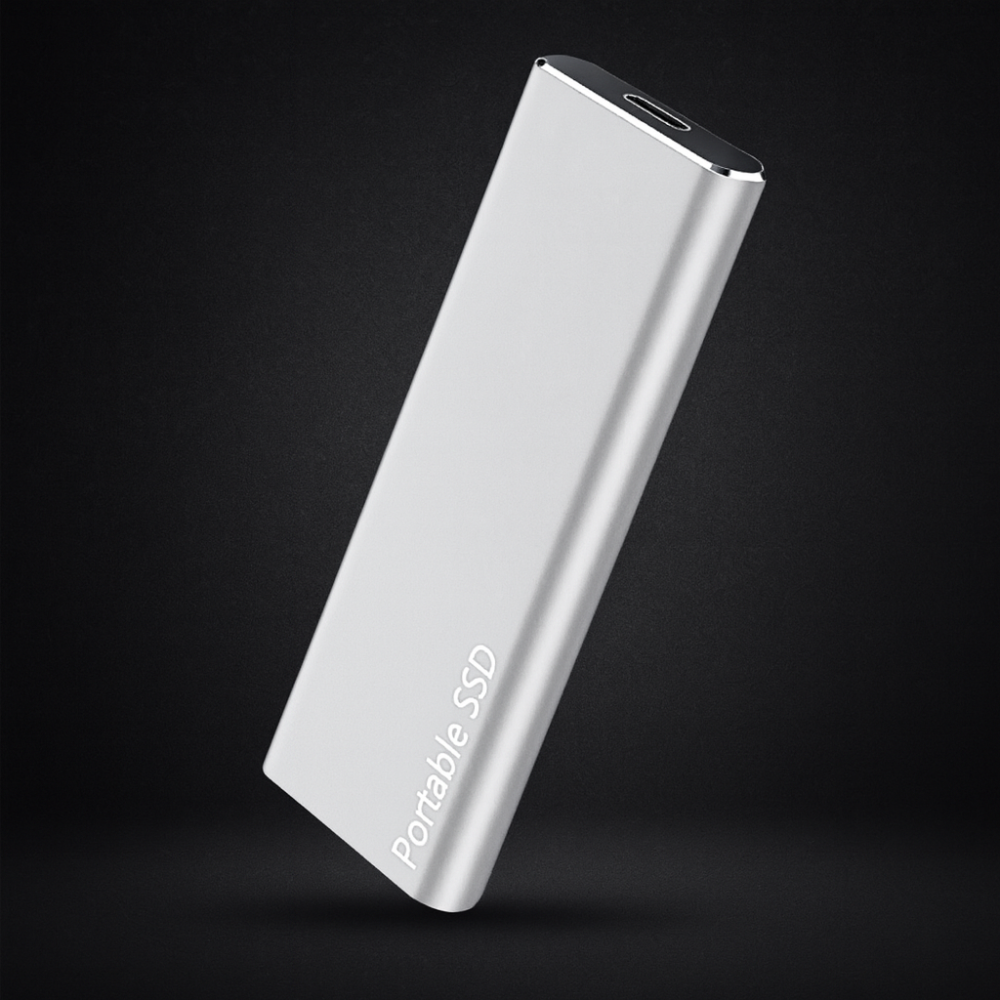 SSD Externe Portable Haute Vitesse - Design en Aluminium Compact et Durable