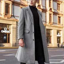 Manteau Long pour Hommes - Élégance et Confort en Toute Saison