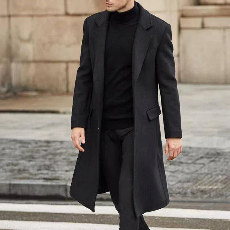 Manteau Long pour Hommes - Élégance et Confort en Toute Saison