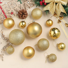 Boules de Noël Décoratives - Ensemble Coloré de 24 Ornements Suspendus