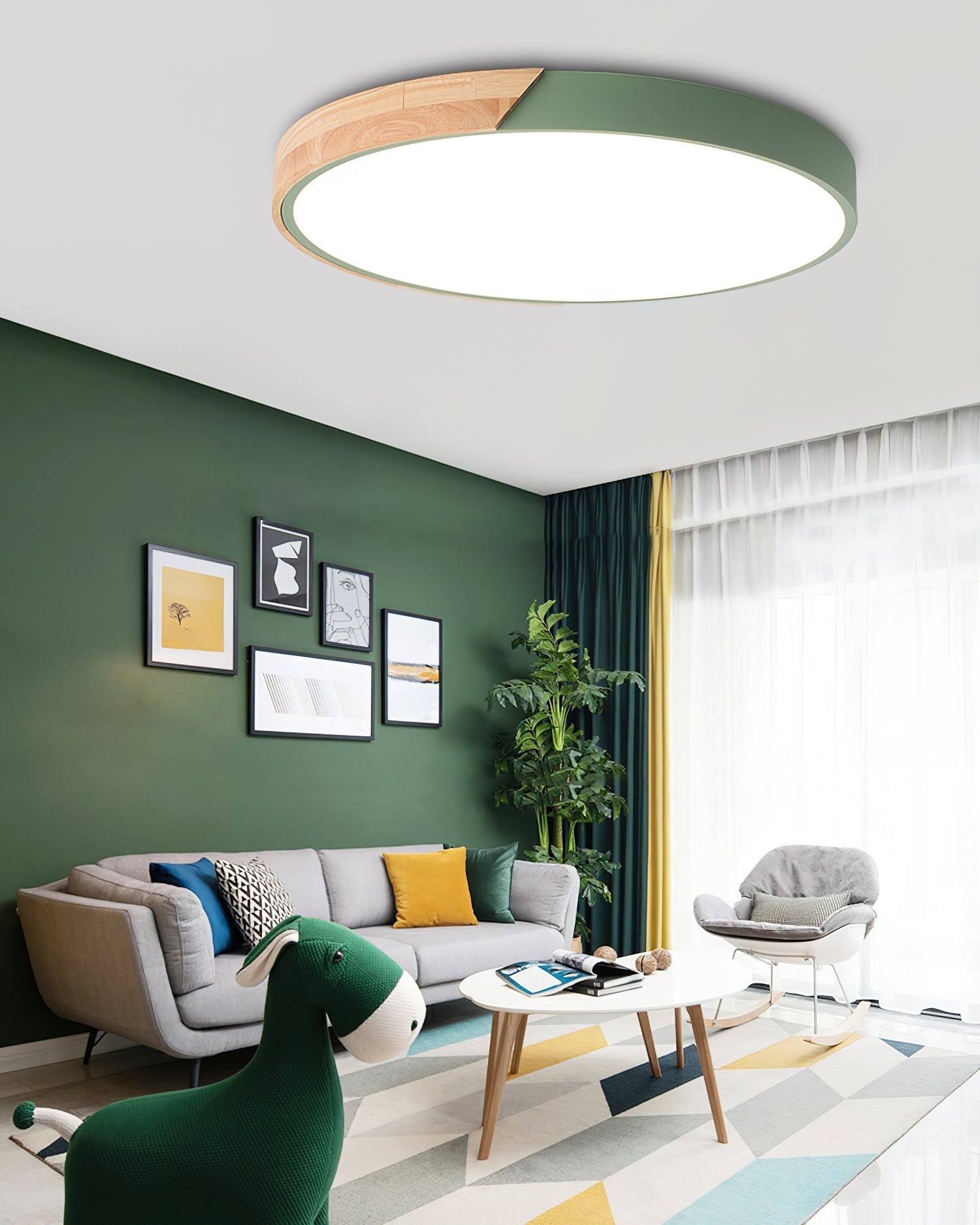 Lampe de Plafond Design Minimaliste - Éclairage Doux et Atmosphère Apaisante
