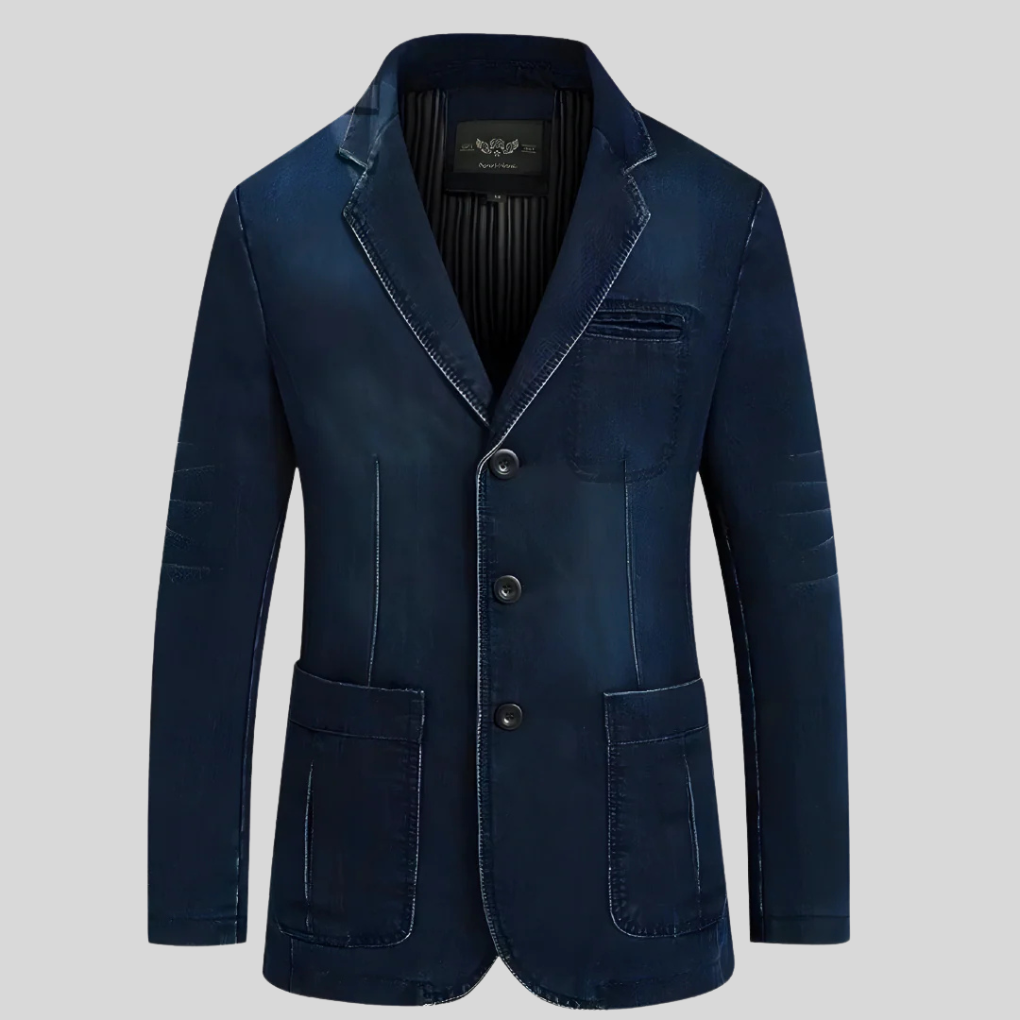 Veste en Jean Vintage pour Hommes - Style Classique avec Détails Modernes