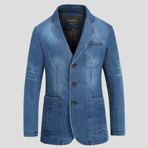 Veste en Jean Vintage pour Hommes - Style Classique avec Détails Modernes