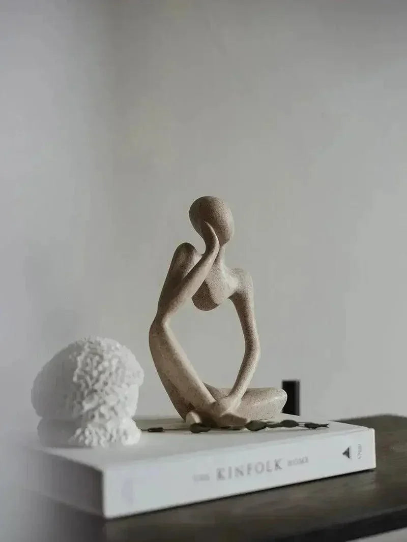 Sculpture Abstraite en Résine - Design Unique et Fait Main
