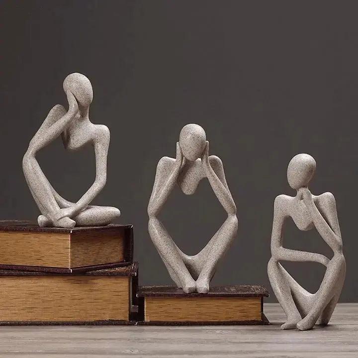 Sculpture Abstraite en Résine - Design Unique et Fait Main