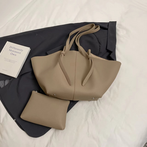 Tote à Épaule Design Premium - Sac Spacieux avec Poche Détachable