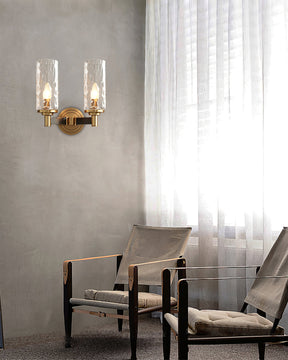 Applique Murale en Verre Élégante - Éclairage Chaud pour Ambiance Luxueuse
