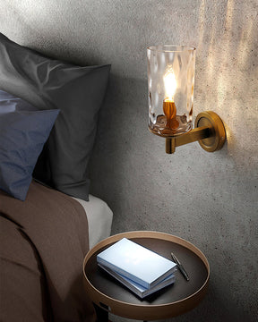 Applique Murale en Verre Élégante - Éclairage Chaud pour Ambiance Luxueuse