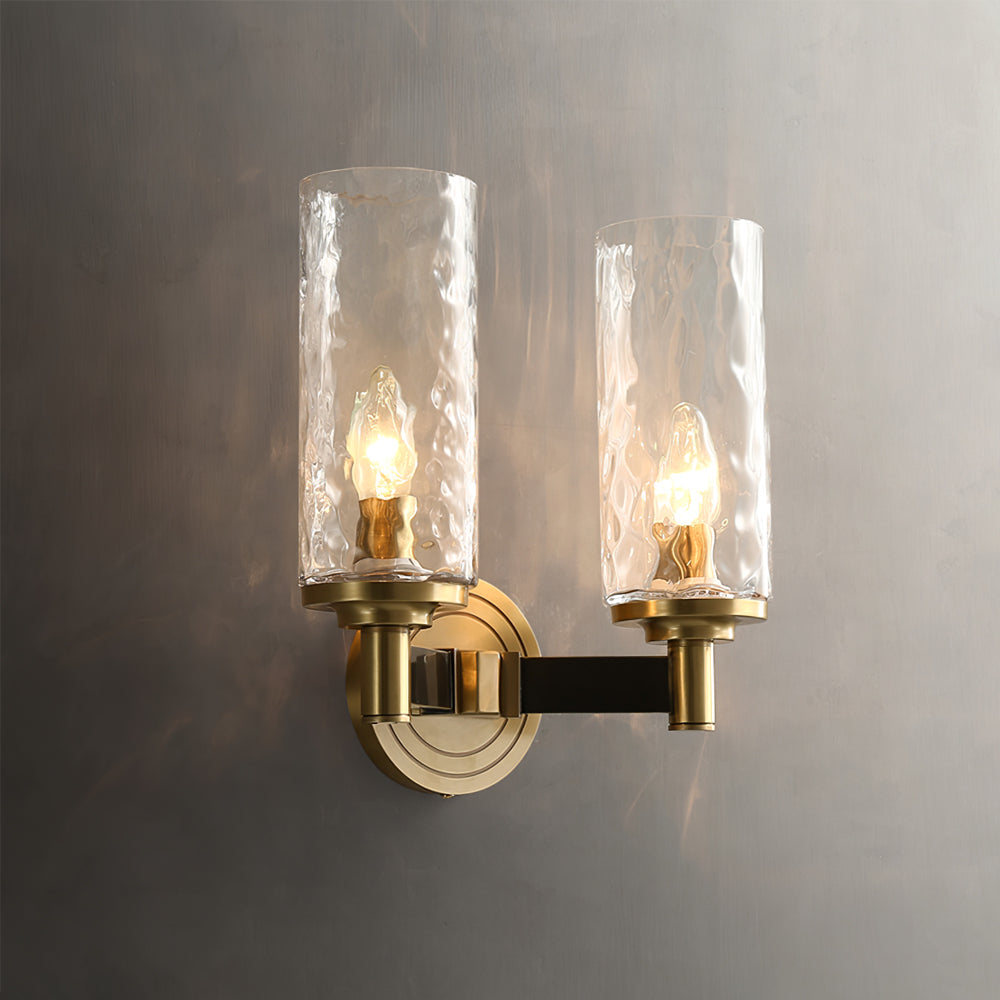 Applique Murale en Verre Élégante - Éclairage Chaud pour Ambiance Luxueuse