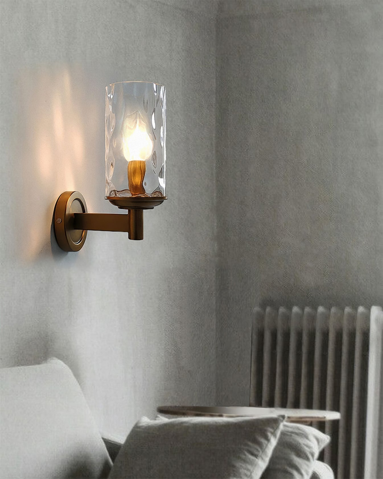 Applique Murale en Verre Élégante - Éclairage Chaud pour Ambiance Luxueuse