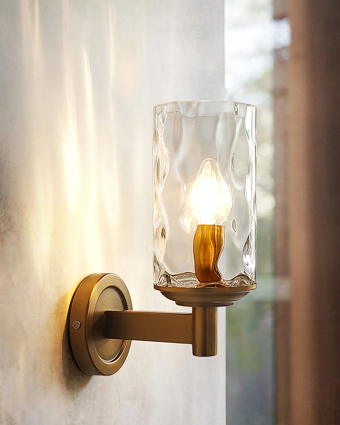 Applique Murale en Verre Élégante - Éclairage Chaud pour Ambiance Luxueuse