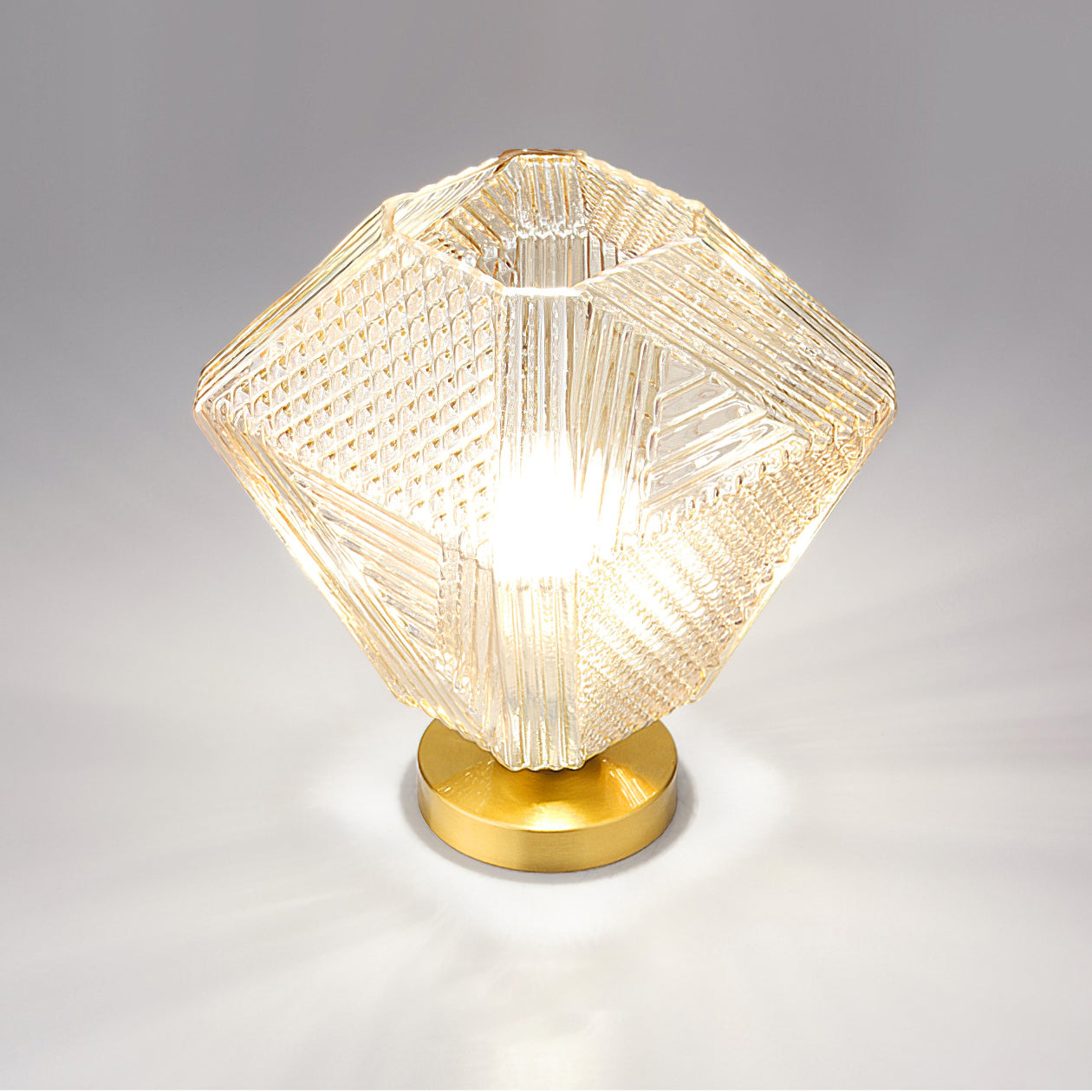 Lampe de Plafond Art Déco - Élégance et Luxe en Verre et Laiton