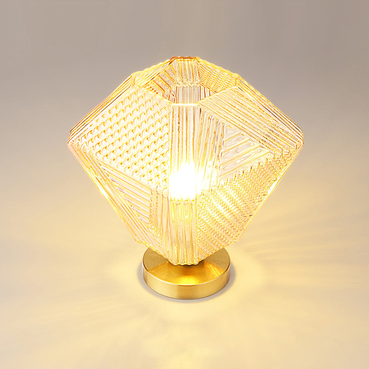 Lampe de Plafond Art Déco - Élégance et Luxe en Verre et Laiton