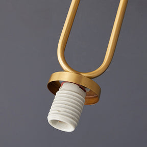 Lampe de Plafond Art Déco - Élégance et Luxe en Verre et Laiton