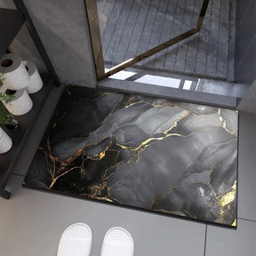 Tapis de Bain Antidérapant en Diatomite | Séchage Rapide et Confort Optimal