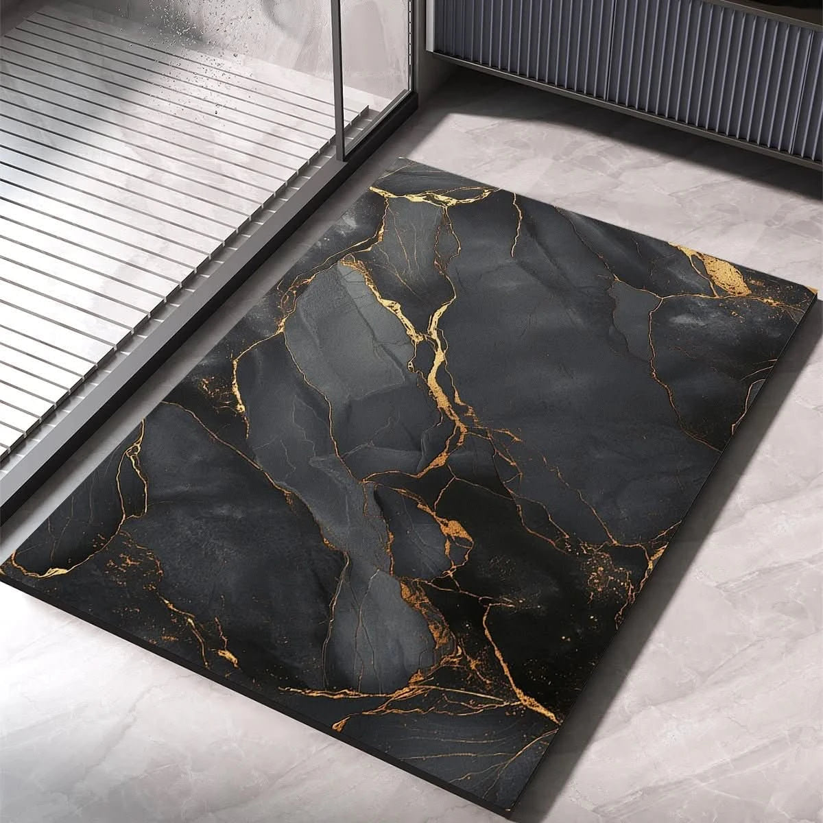 Tapis de Bain Antidérapant en Diatomite | Séchage Rapide et Confort Optimal