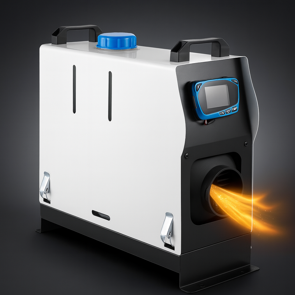 Chauffage Diesel Portable 12V - Boîtier Métallique et Affichage LCD