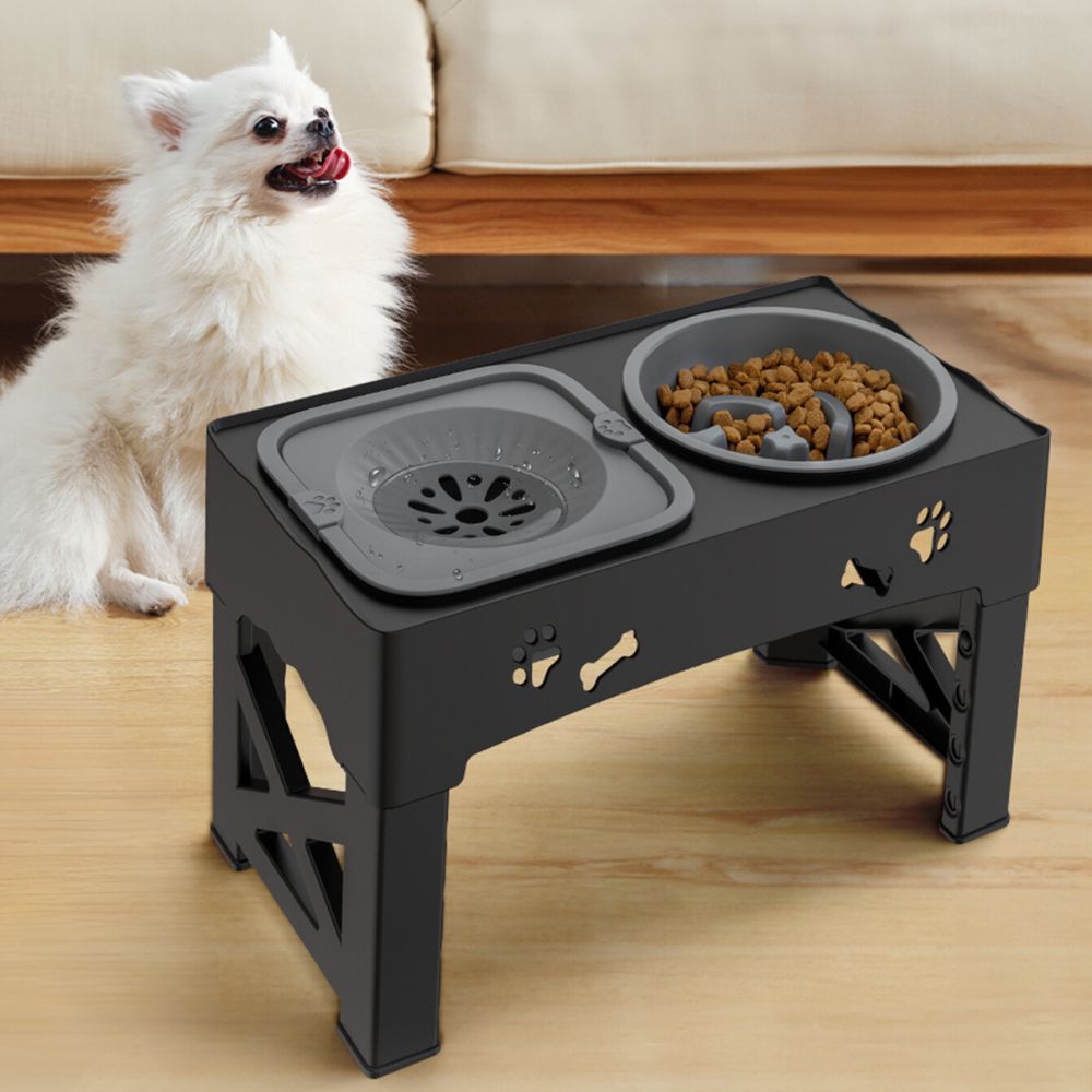 Bol pour Chien Surélevé Réglable - Design Stable et Alimentation Saine
